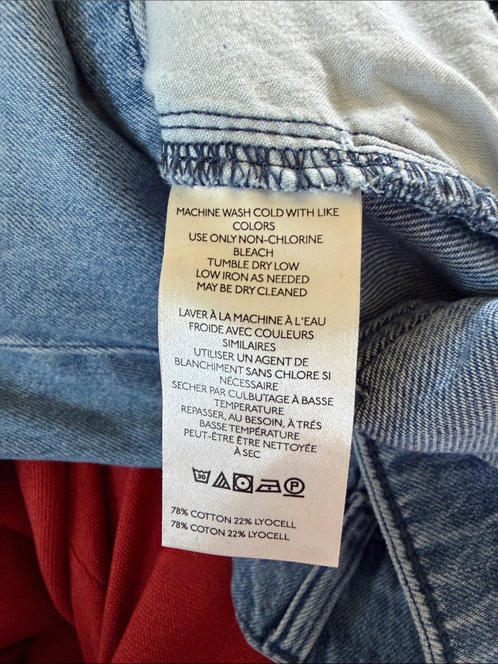 Pilcro Wide-Leg Light Blue Denim Jeans - Picture 4 of 7
